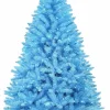 6.5’ Pre-Lit Blue Artificial Christmas Tree