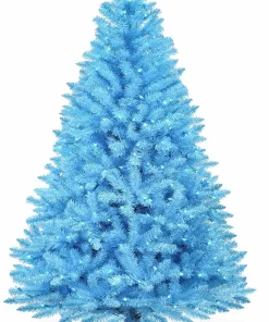 6.5’ Pre-Lit Blue Artificial Christmas Tree