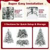 7’ Snow Flocked Christmas Tree
