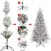 7.5’ Artificial Christmas Tree with Decorative Ornaments