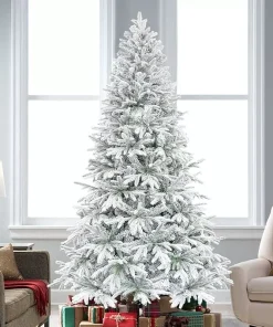 7.5’ Artificial Christmas Tree with Decorative Ornaments