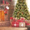 7.5’ Green Flocked Artificial Christmas Tree