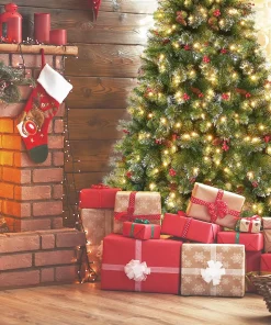 7.5’ Green Flocked Artificial Christmas Tree