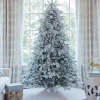 10’ Queen Flock Christmas Tree Unlit