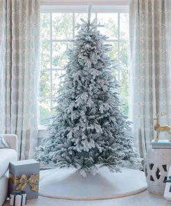 10’ Queen Flock Christmas Tree Unlit