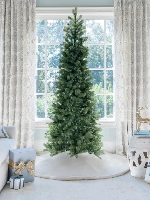 10 ft Douglas Fir Slim Artificial Christmas Tree Unlit