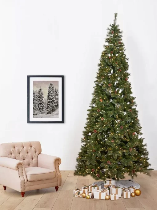 11’ White Mountain Pine Artificial Christmas Tree