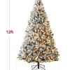 12' Pre Lit Christmas Pine Tree