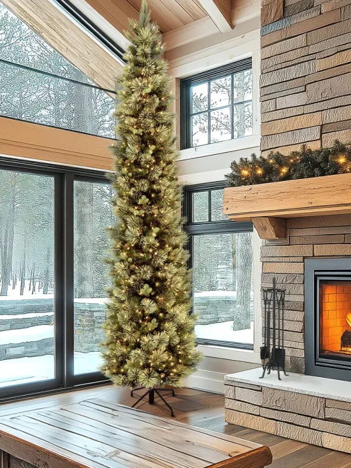 12 ft Pre Lit Carolina Pine Tree