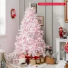 6’ Costway Flocked Artificial Christmas Tree