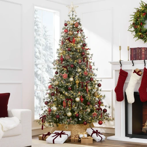 6' Pre Lit Cashmere Christmas Tree