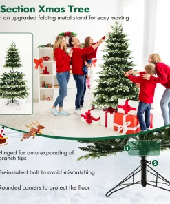 6' Pre Lit Christmas Tree 3 Modes