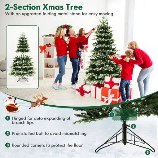 6' Pre Lit Christmas Tree 3 Modes