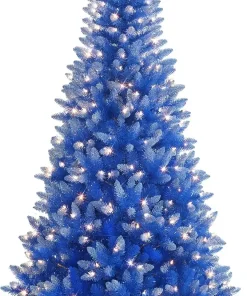 6.5' Puleo International Pre Lit Christmas Tree