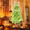 7’ Goplus Blue Pre Lit Christmas Tree