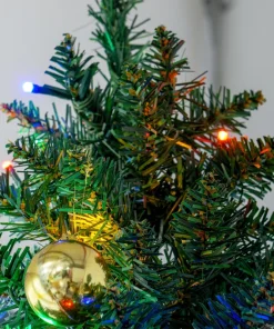 8’ Tall Pencil Pre lit Artificial Christmas Tree