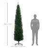 8’ Tall Pencil Pre lit Artificial Christmas Tree