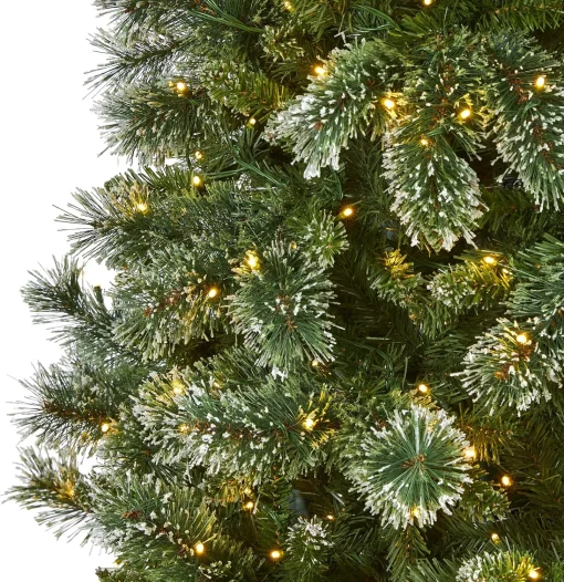9' Slim Snow Tip Pine Artificial Christmas Tree