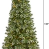 9' Slim Snow Tip Pine Artificial Christmas Tree