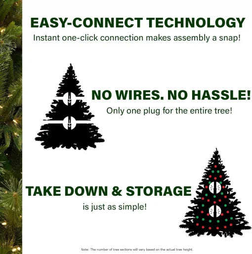 9' Snowy Mountain Pine Artificial Christmas Tree