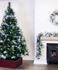 9ft Snowy Scots Pine Christmas Tree