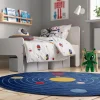 Aftonsparv Rug Space Rounded Blue