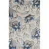 Domani Kai Grey Blue Watercolor Florals Area Rug