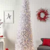 Douglas Fir Pre Lit Slim White Christmas