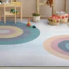 Kaleidoscope Rainbow Modern Multi Color Area Rug