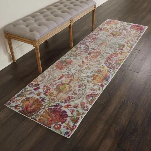 Nourison Ankara Global ANR06 Ivory Orange Runner