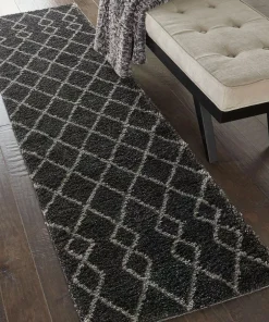 Nourison Martil MAT01 Charcoal Runner