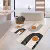 Striped Bathroom Rug