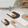 Striped Bathroom Rug