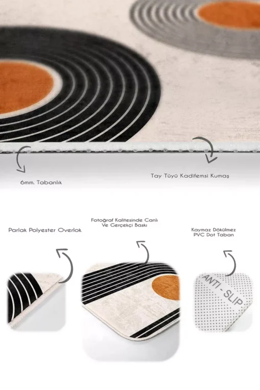 Striped Bathroom Rug