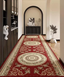 Traditional Red Persian Long Narrow Runner Rug