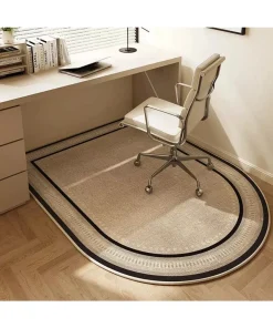 Tranquil Workspace Oval Rug