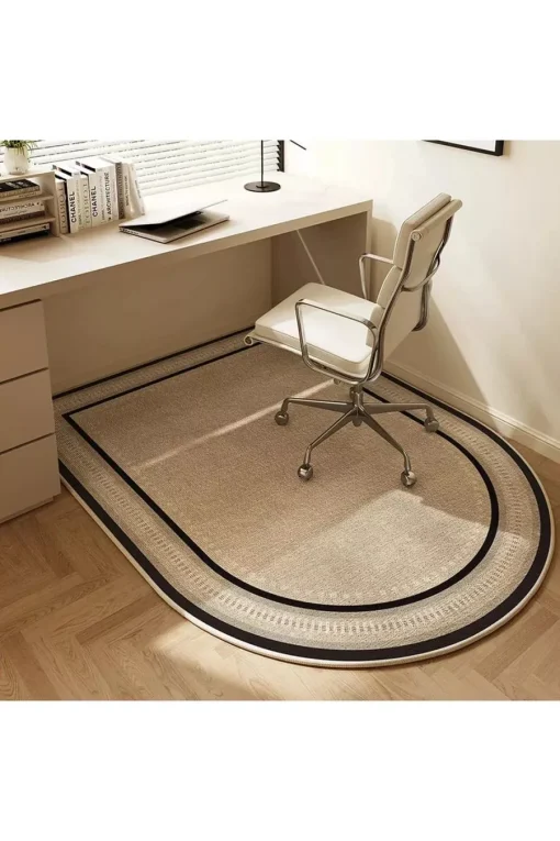 Tranquil Workspace Oval Rug