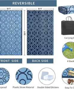porch rug with reversible design